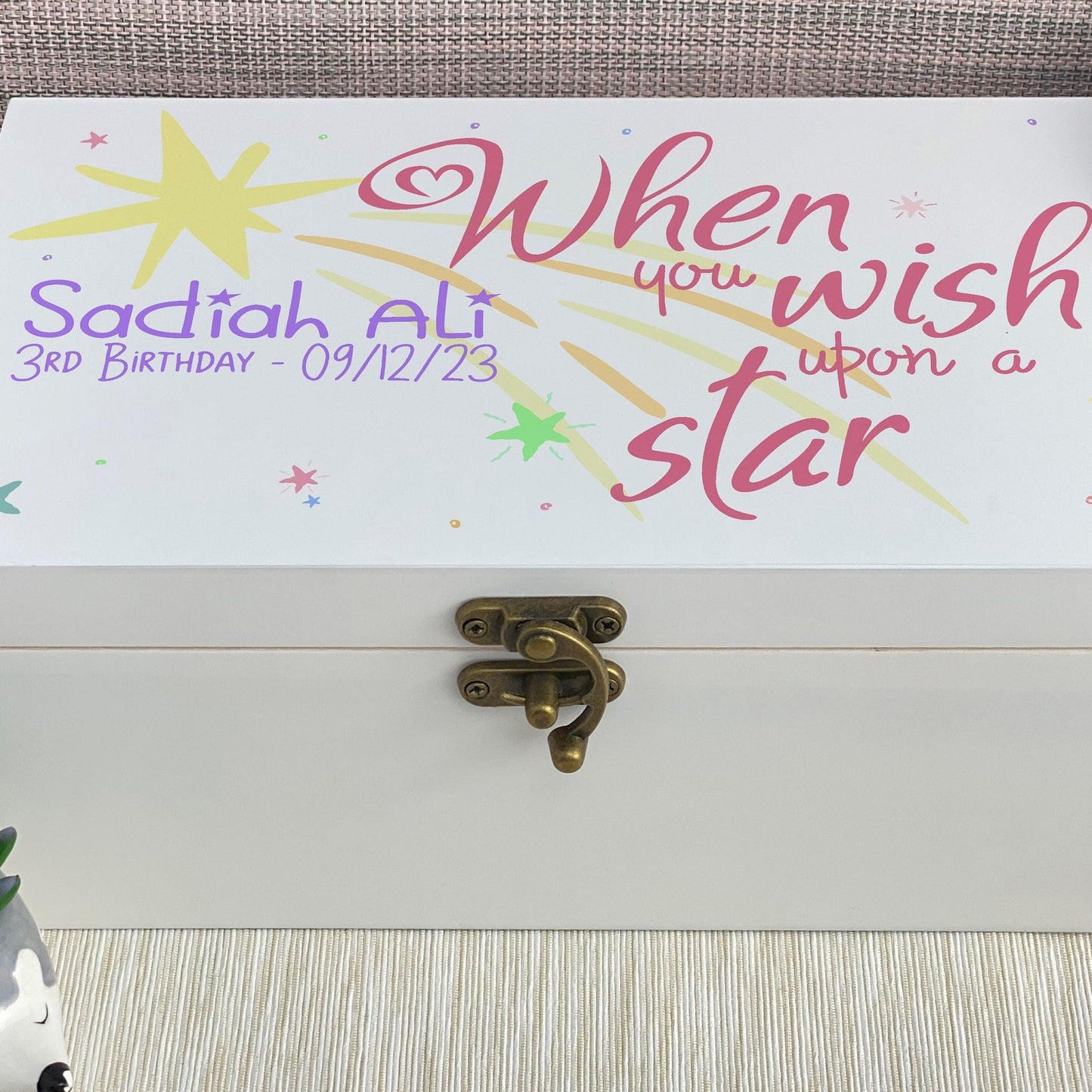 When You Wish Upon A Star Jewellery Trinkets Box - Personalised Gift