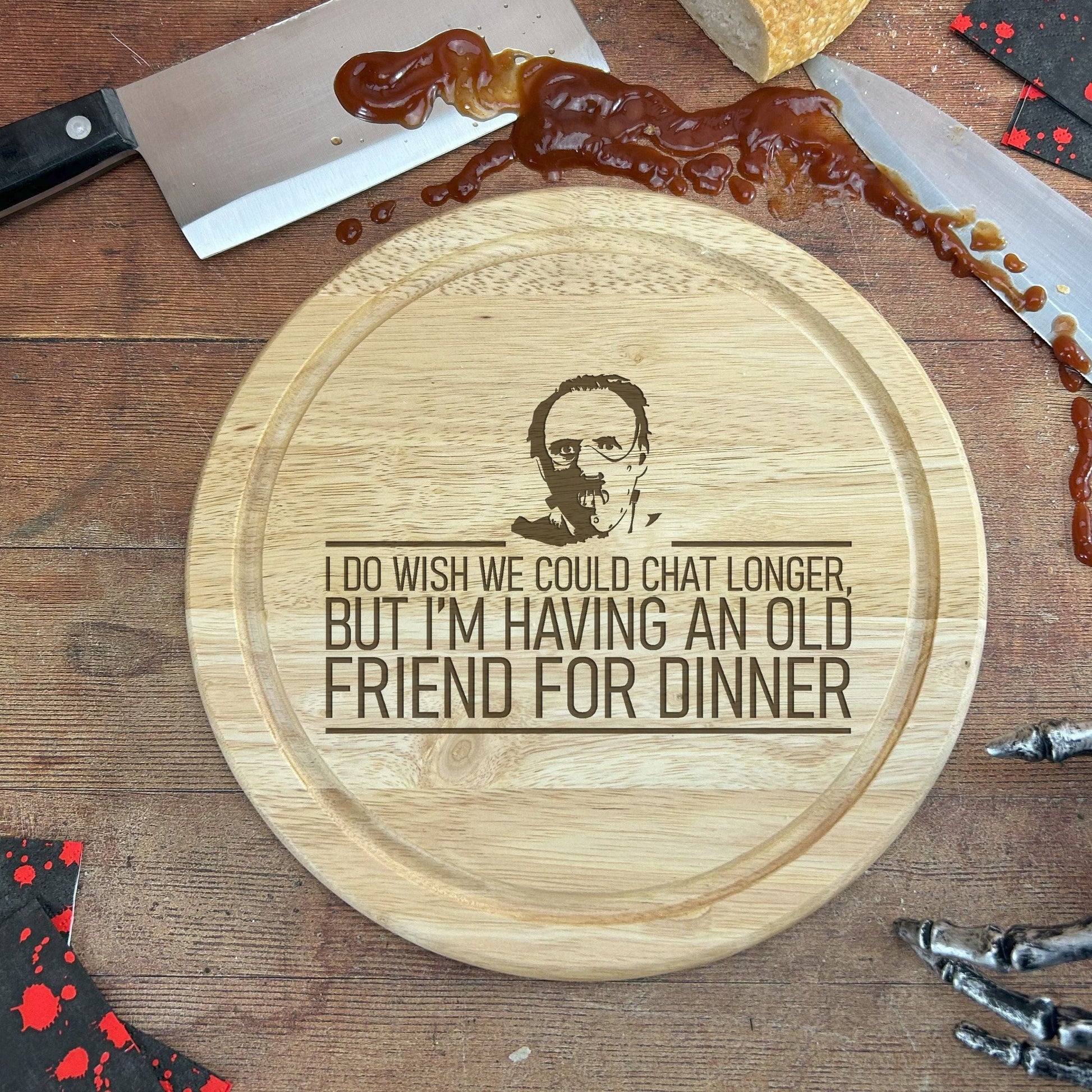a wooden cutting board with a quote on it