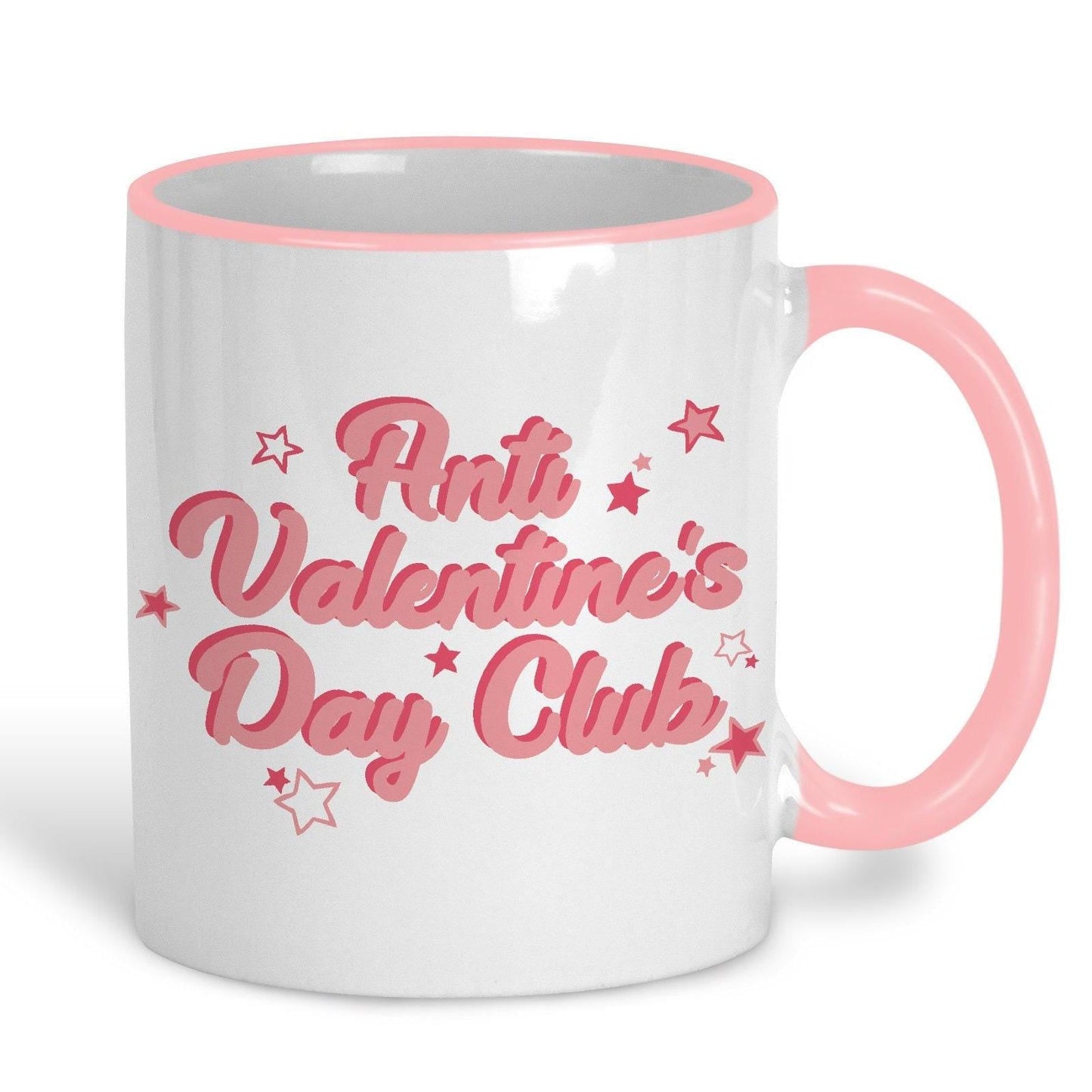 Anti Valentine's Day Club Mug Personalised Ceramic Mug