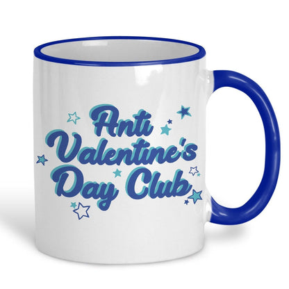 Anti Valentine's Day Club Mug Personalised Ceramic Mug