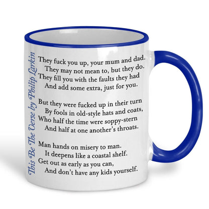 Phillip Larkin This Be The Verse Poetry Quote Personalised Ceramic Mug