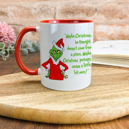 The Grinch Quote Dr Suess Christmas Mug