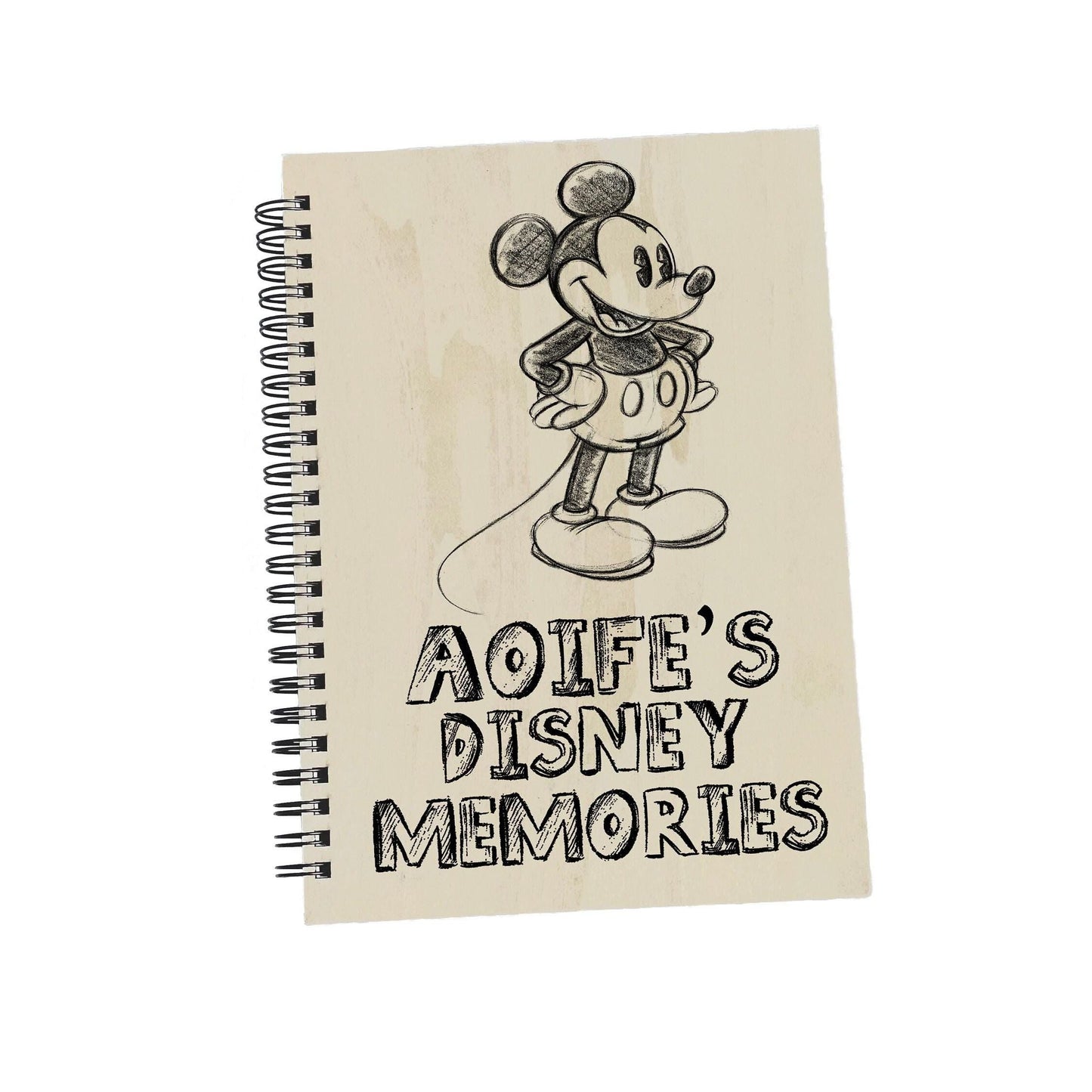 Disney Memories Sketch - Personalised Memory Photo Book - Disneyland Disneyworld Autographs