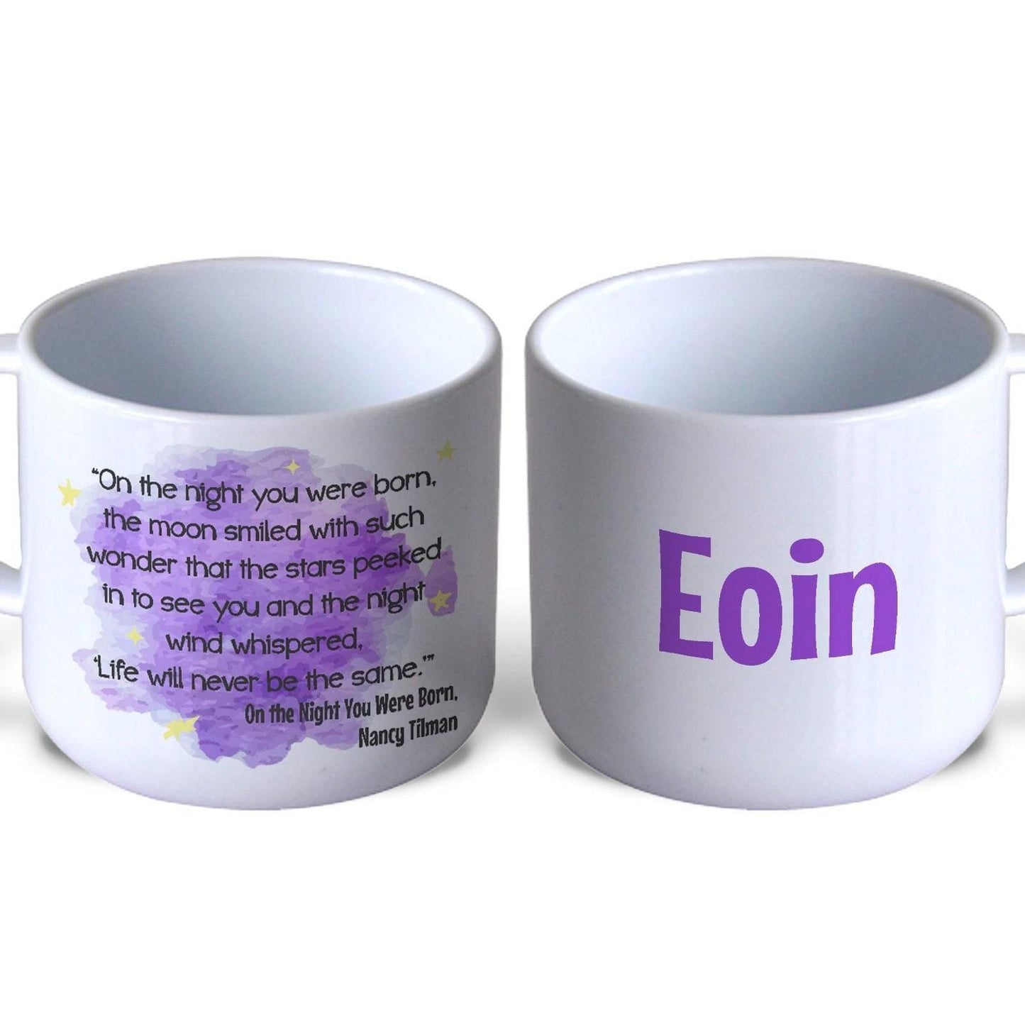 On the Night You Were Born by Nancy Tilman Book Quote Literature Personalised Gift Mug Polymer First Unbreakable