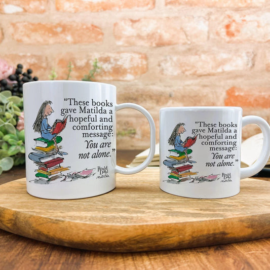 Matilda Book Quote Illustration First Birthday Children's Personalised Mug Unbreakable Kids Toddler Child Safe