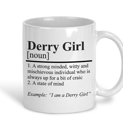 Derry Girl Definition TV Show Personalised Ceramic Mug