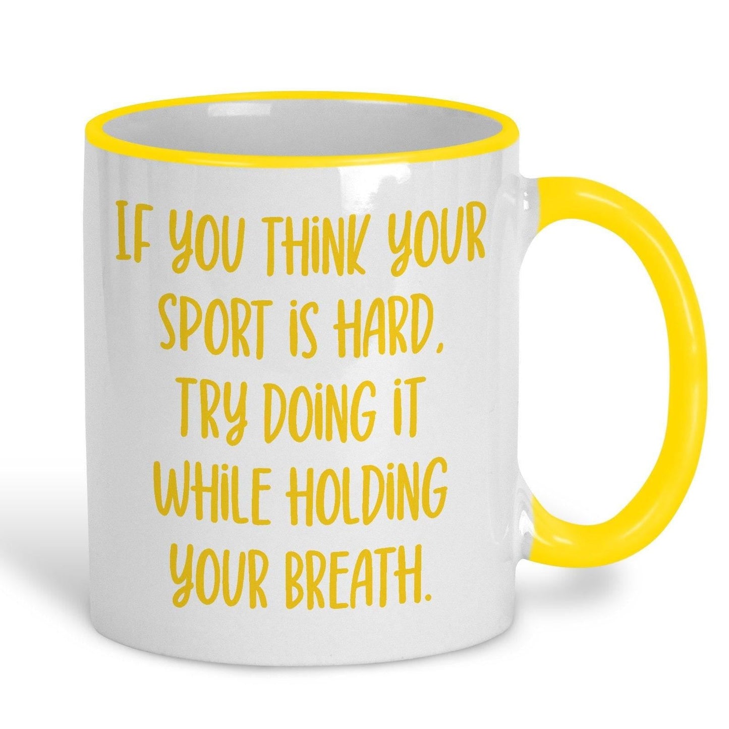 Holding Your Breath Quote Swim Personalised Sport Mug