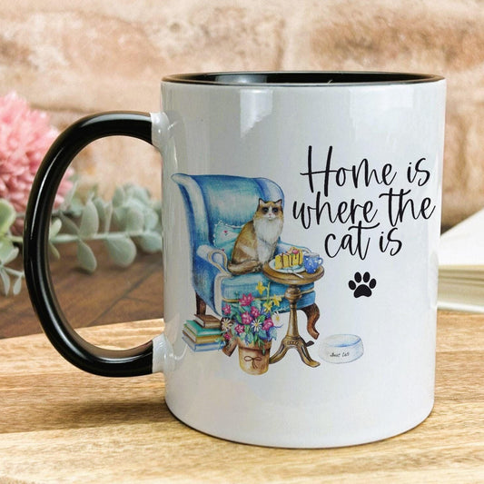 Home Is Where The Cat Is Design Mug