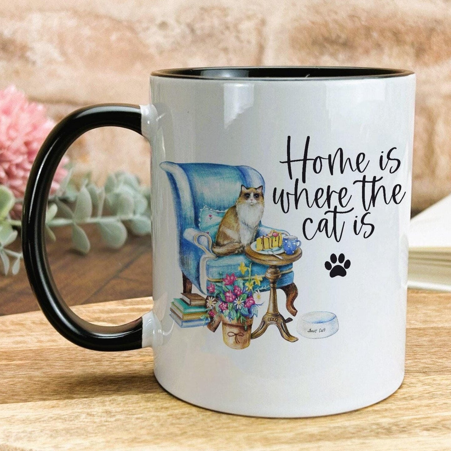 Home Is Where The Cat Is Design Mug