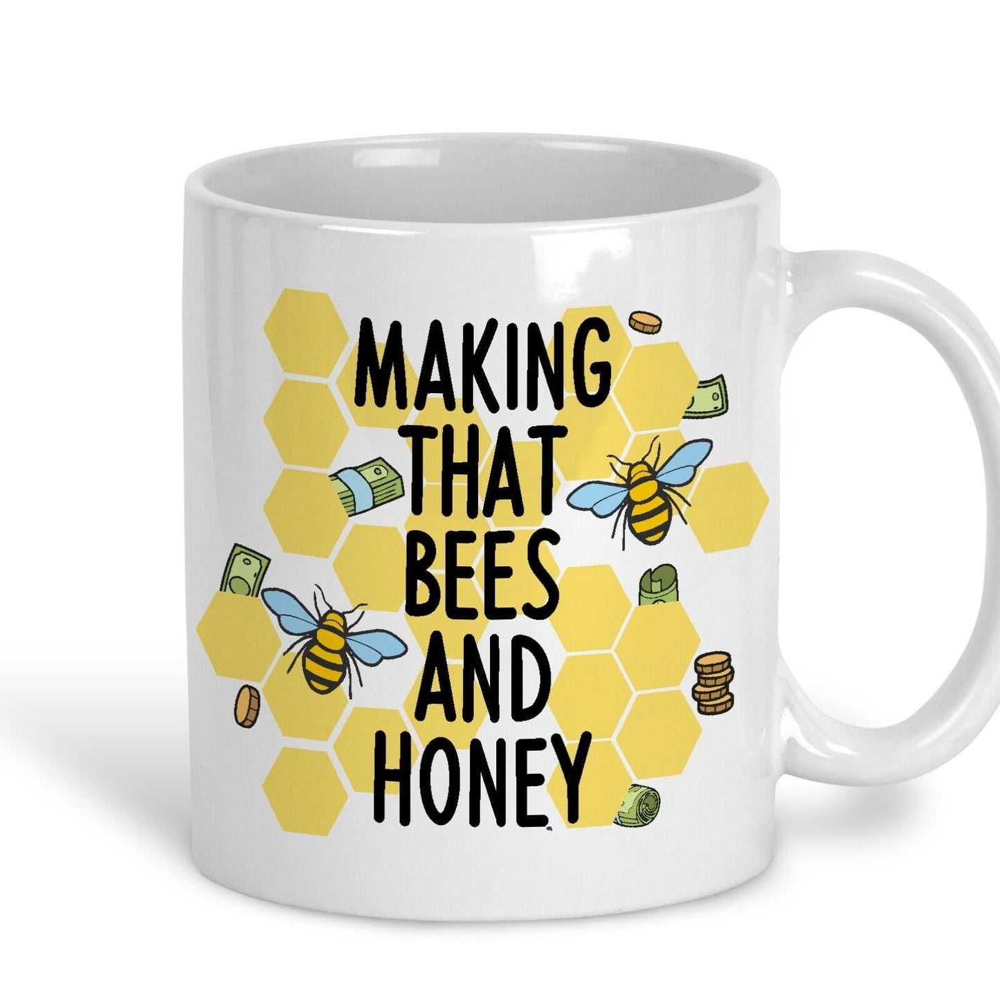 Making That Bees and Honey - Cockney Rhyming Slang Dialect - Personalised Ceramic Mug