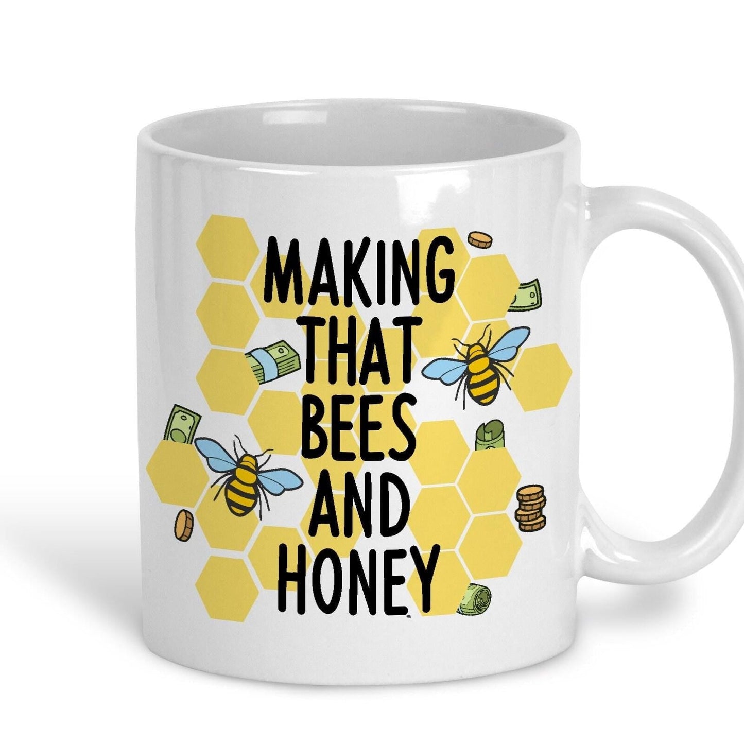Making That Bees and Honey - Cockney Rhyming Slang Dialect - Personalised Ceramic Mug