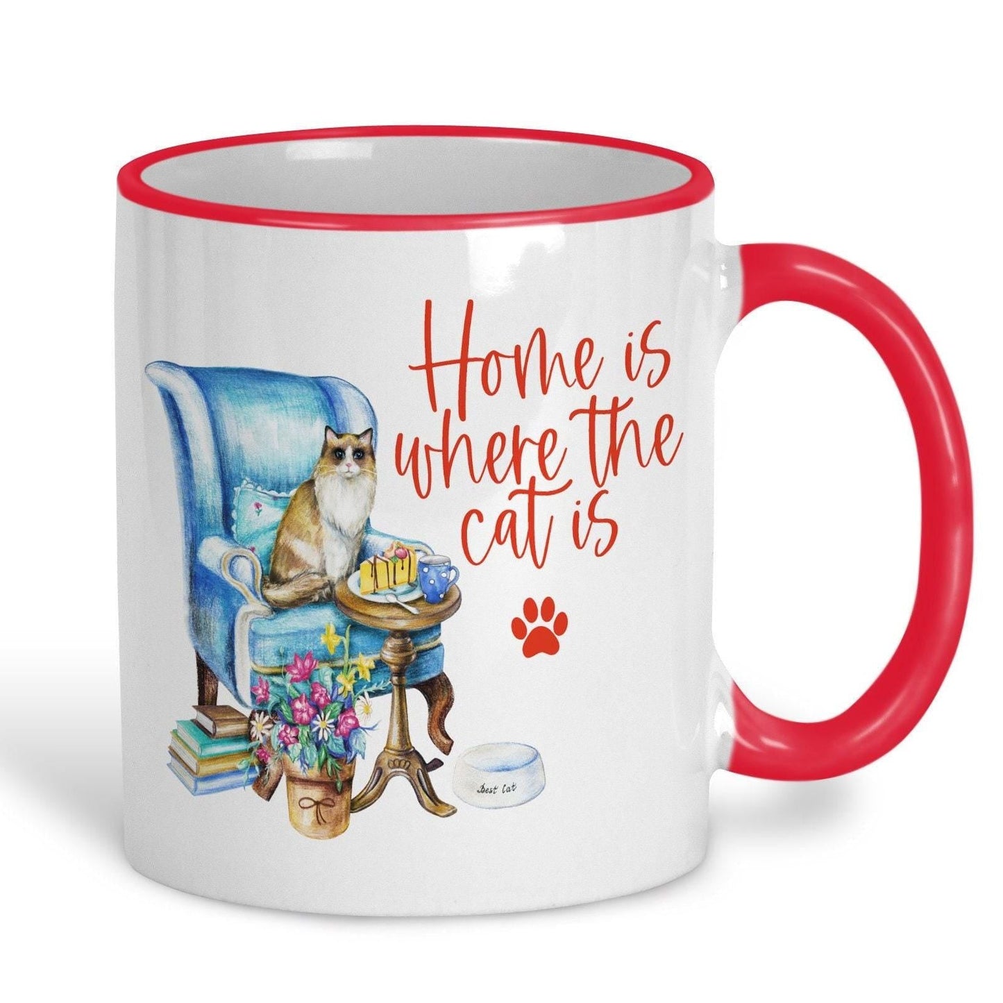 Home Is Where The Cat Is Design Mug