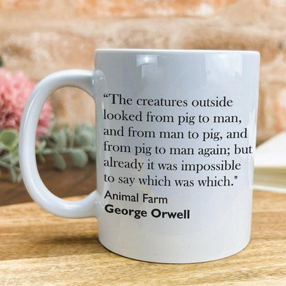 George Orwell Animal Farm Literary Quote Mug