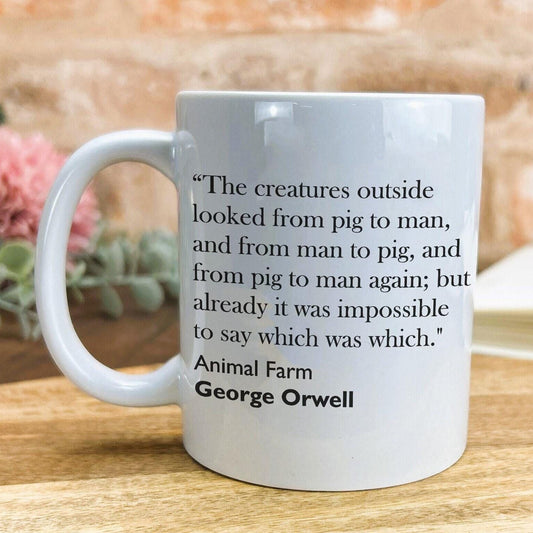 George Orwell Animal Farm Literary Quote Mug
