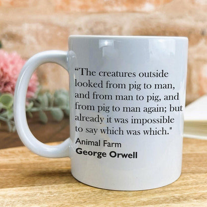 George Orwell Animal Farm Literary Quote Mug