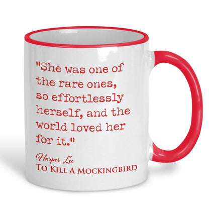 To Kill a Mocking Bird Harper Lee Book Quote "One Of The Rare Ones" Classic Literature Mug