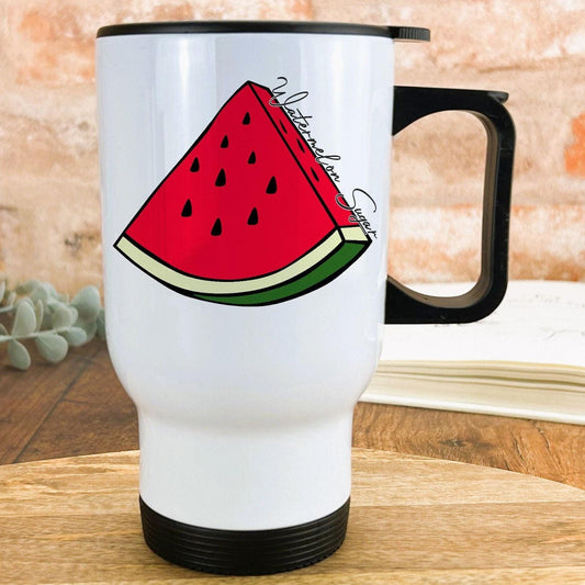 Harry Styles Watermelon Sugar Music Lyrics Travel Mug Personalised Gift