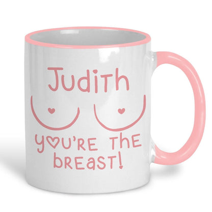 You're The Breast Boob Personalised Mug Valentine's Day Boyfriend Girlfriend Gift Partner