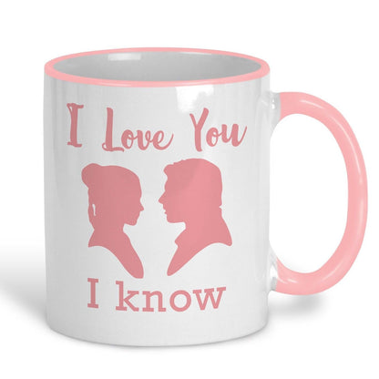 I Love You I Know Hans Solo Princess Leia Star Wars Personalised Mug
