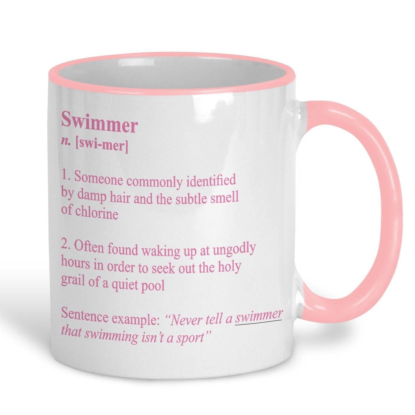 Swimmer Definition Swimming Swim Gala Personalised Sport Mug