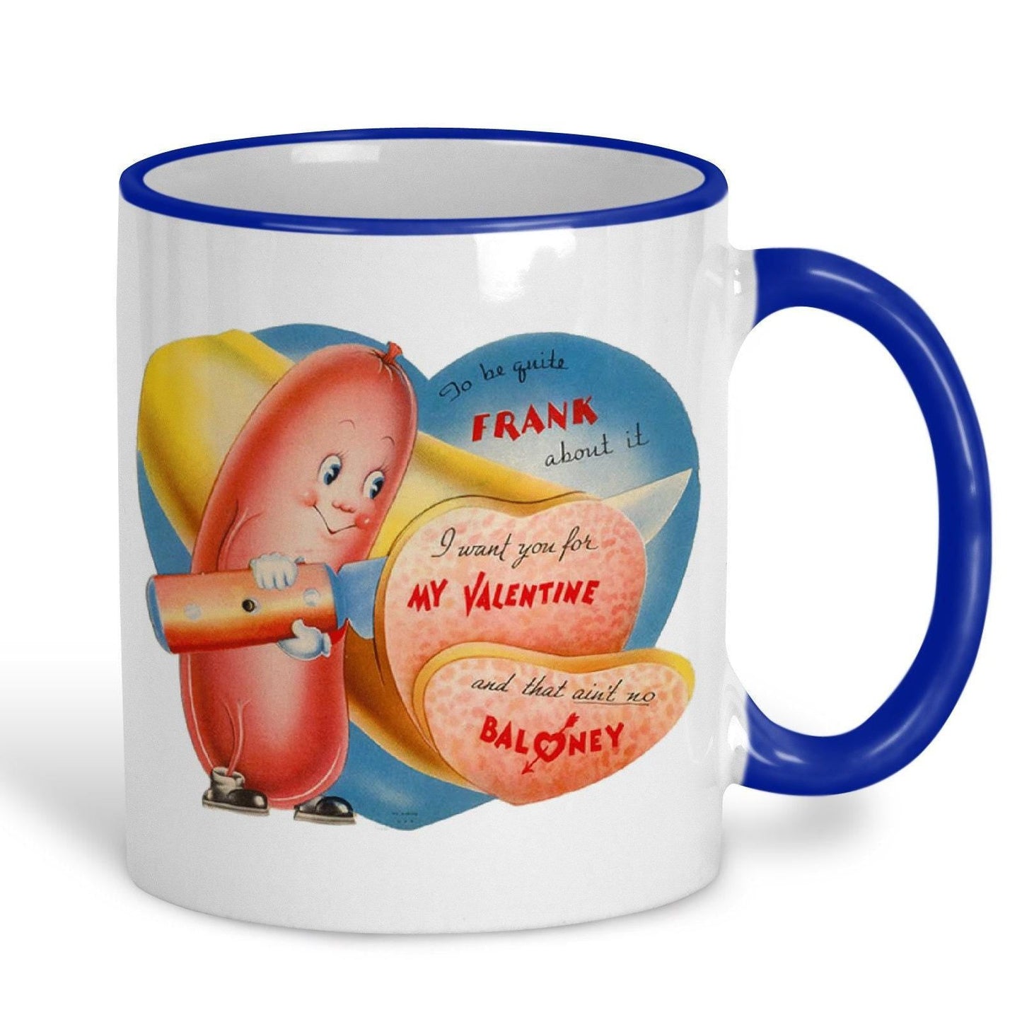 Ain't No Baloney Personalised Retro Valentine's Day Ceramic Mug