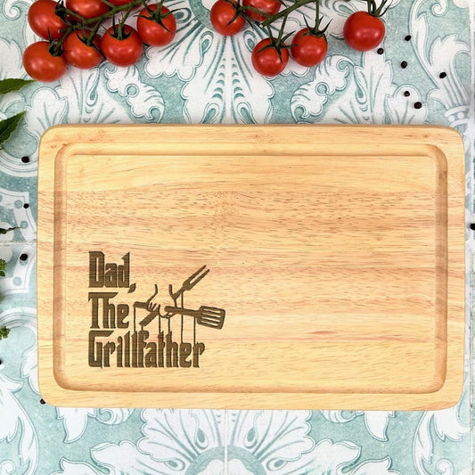 The Grillfather Godfather Personalised Chopping Board Father's Day Gift