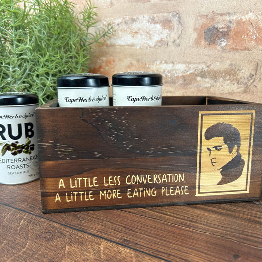 Elvis A Little Less Conversation Kitchen Tidy / Caddy - Funny Cooking Gift - Present Kitchen Decor Housewarming - Elvis Presley Fan - Xmas