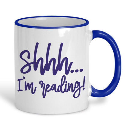 Shhh... I'm Reading Personalised Reader's Ceramic Mug