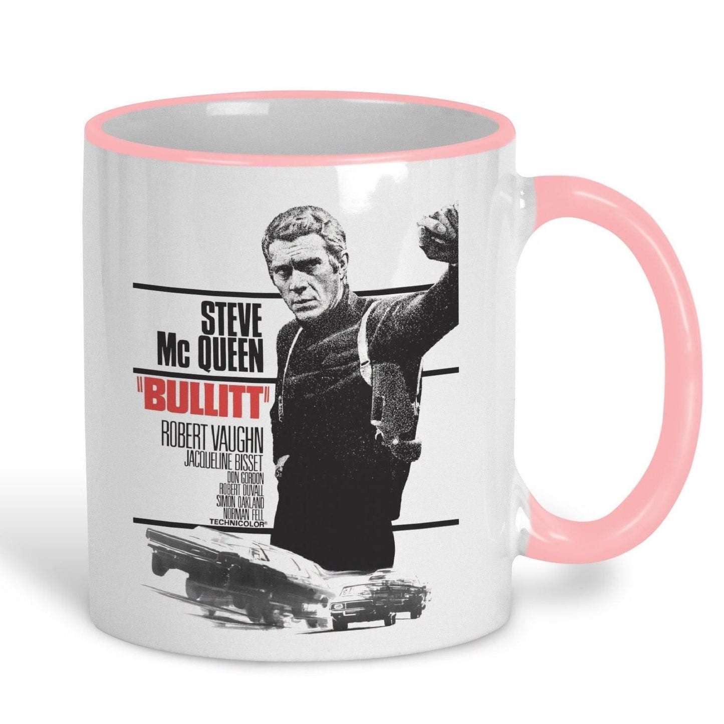 Bullitt 1968 Steve McQueen 60s Retro Poster Style Personalised Ceramic Mug