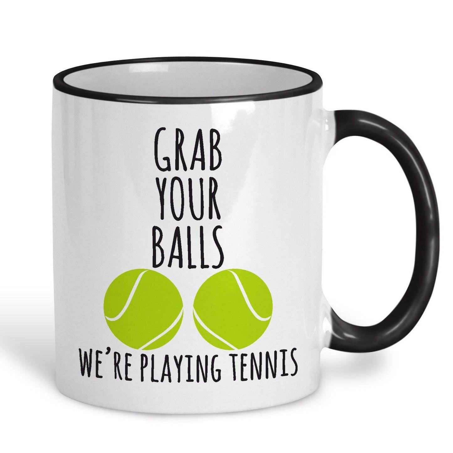 Grab Your Balls Tennis Personalised Sport Mug