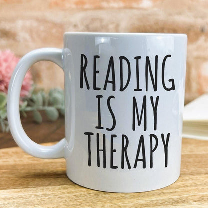 Reading Is My Therapy Mug