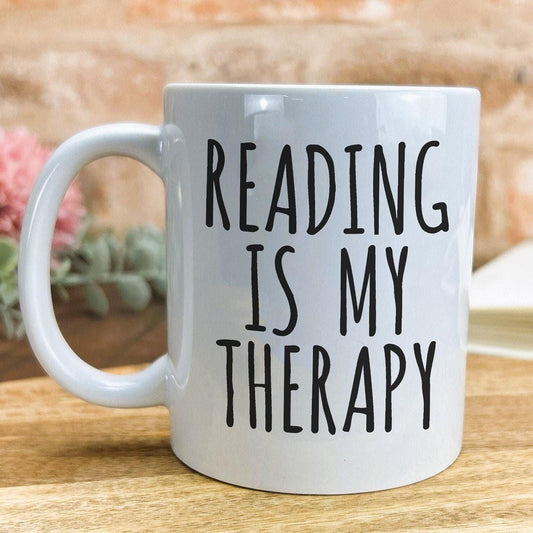 Reading Is My Therapy Mug