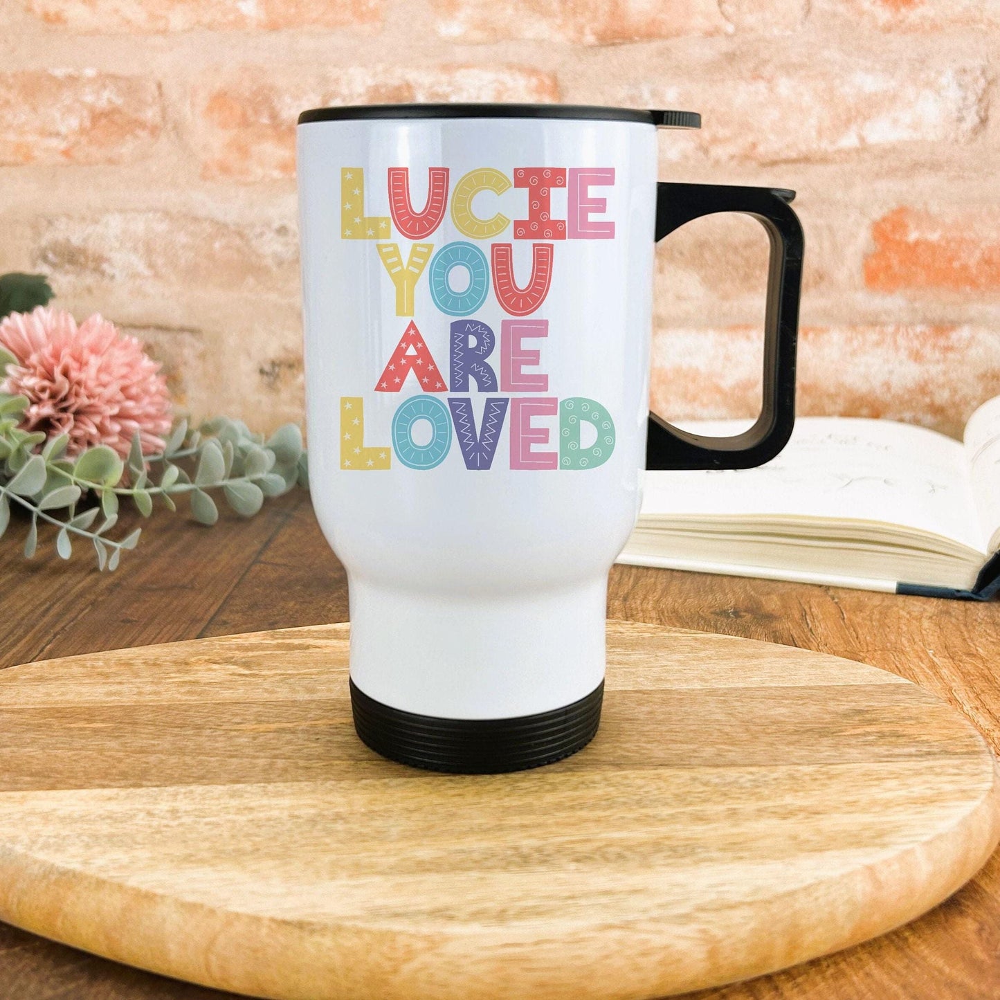 You Are Loved Personalised Travel Mug Valentine's Day Gift