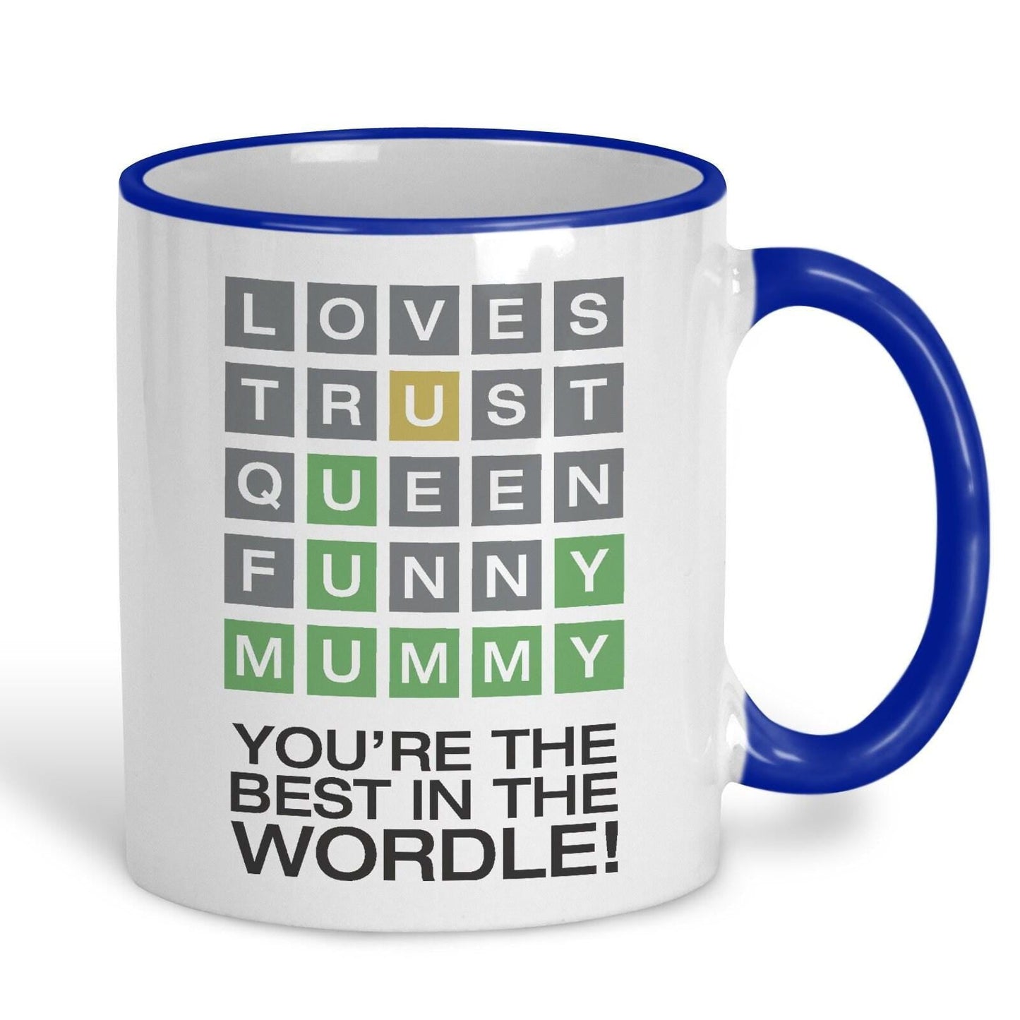Wordle Mummy Best in the World Mother's Day Gift Personalised Ceramic Mug