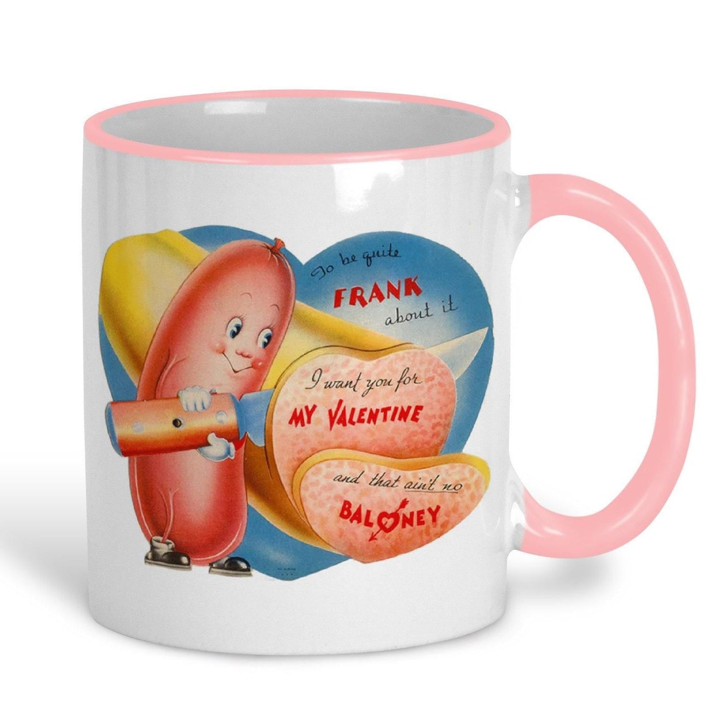 Ain't No Baloney Personalised Retro Valentine's Day Ceramic Mug