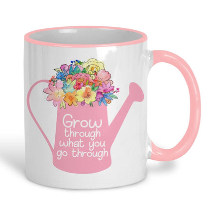 Grow Through What You Go Through Mug Personalised Positivity