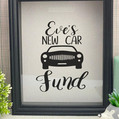 New Car Fund Savings Money Box Personalised Gift First Car Driving Test Gift