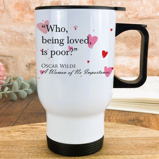 A Woman of No Importance Oscar Wilde Book Quote Travel Mug Personalised Gift