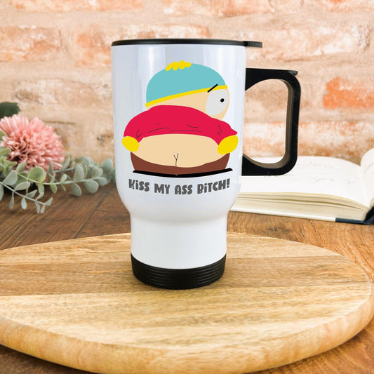 Cartman Kiss My Butt South Park Character Personalised Travel Mug