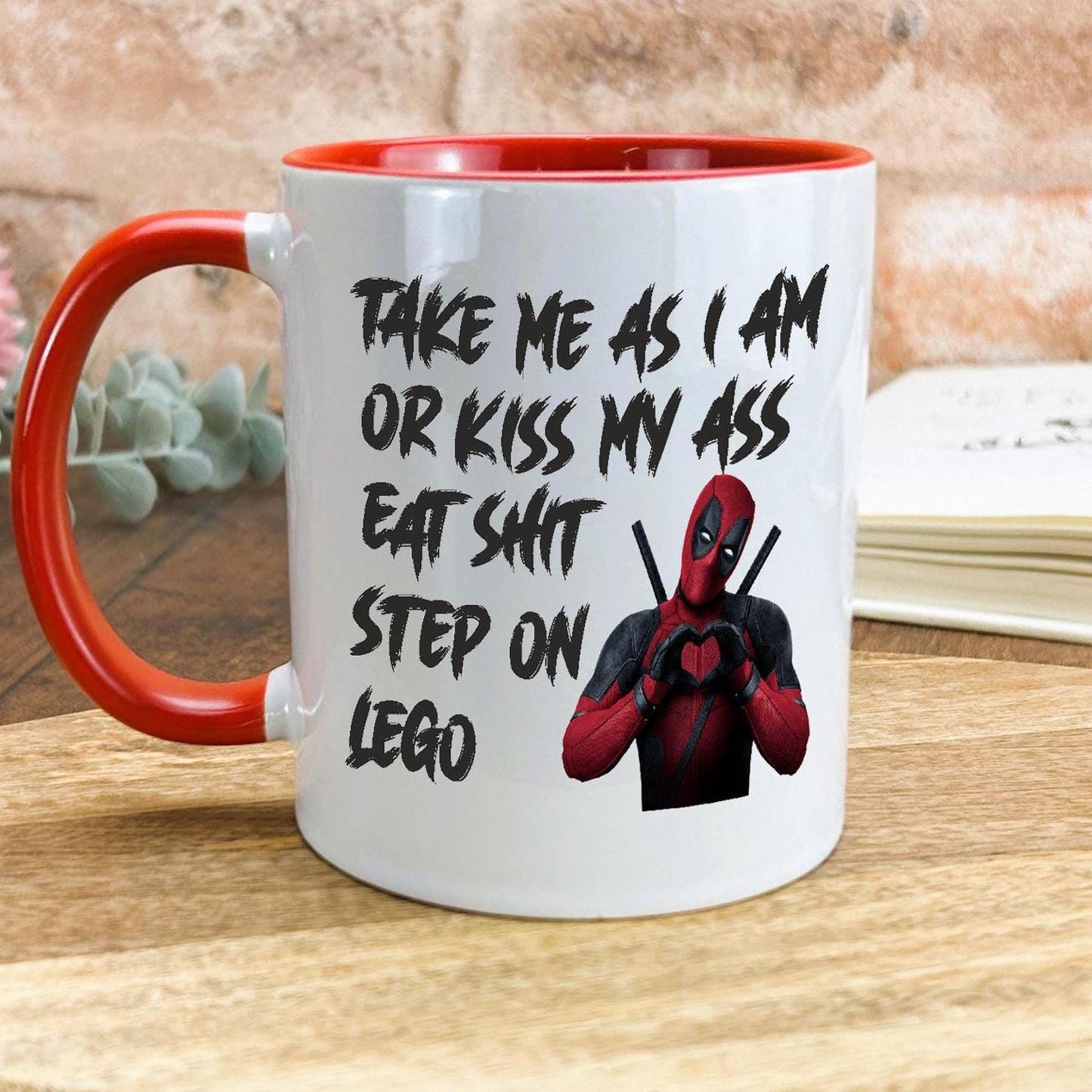 Deadpool Step on Lego Personalised Movie Ceramic Mug
