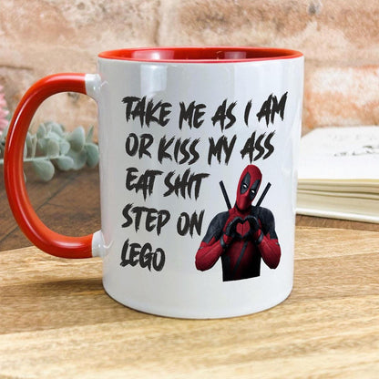 Deadpool Step on Lego Personalised Movie Ceramic Mug