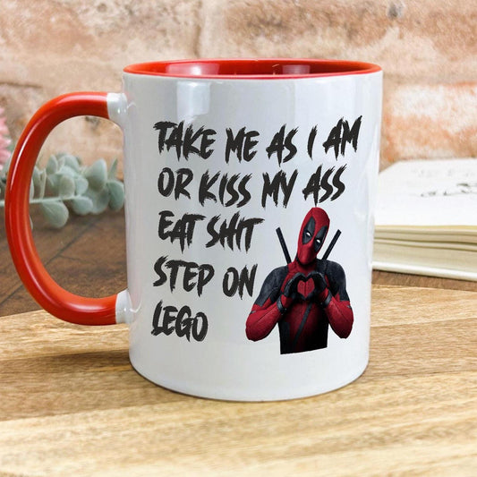 Deadpool Step on Lego Personalised Movie Ceramic Mug
