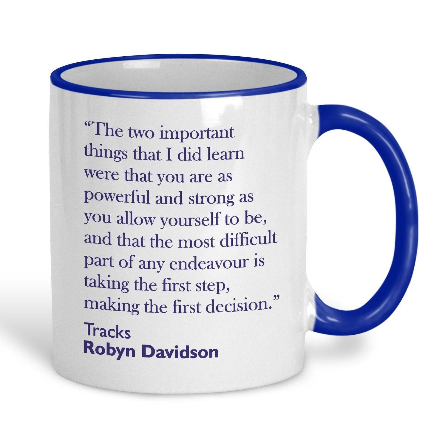 Robyn Davidson Tracks Book Quote Mug