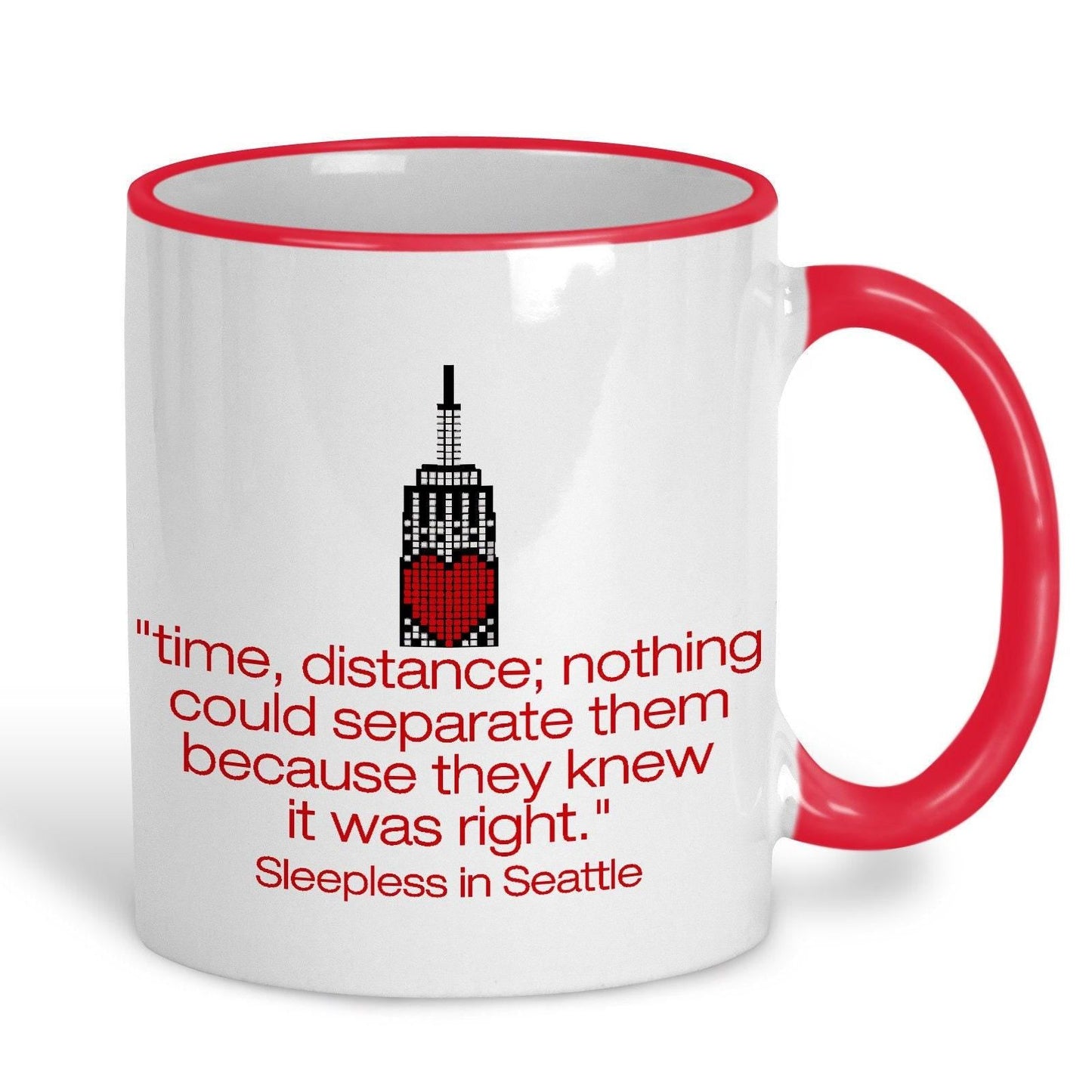 Sleepless In Seattle Long Distance Love Valentine's Day Girlfriend Boyfriend Mug