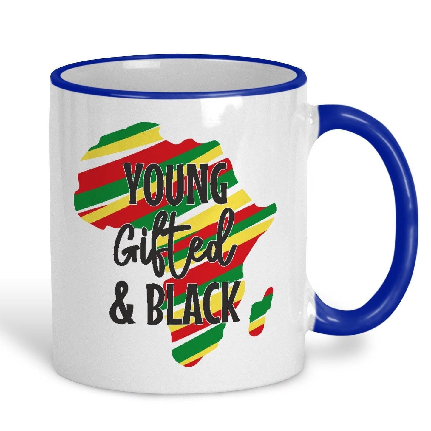 Young Gifted and Black Reggae Ska African Heritage History Personalised Mug