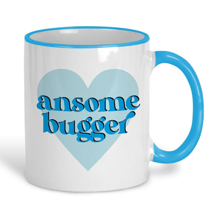 Ansome Bugger Yorkshire Dialect - Personalised Ceramic Mug
