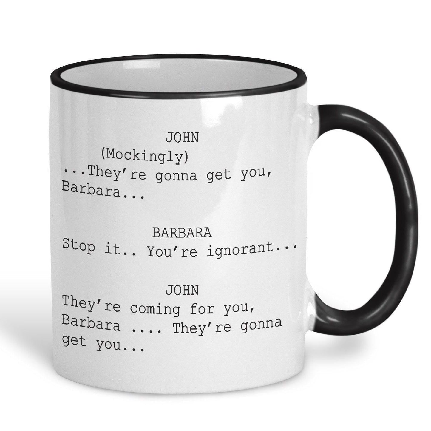 Night of the Living Dead "They're Coming for you Barbara" Zombie Horror Mug
