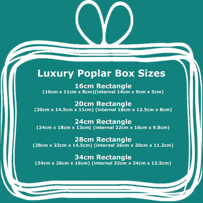 Hearts & Leaves Wax Melts Wooden Storage Box Personalised Gift