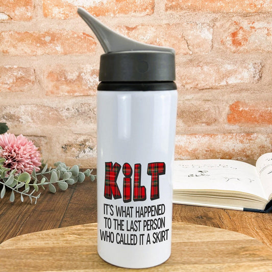 Kilt - Scotland Scottish Dialect - Personalised Water Bottle