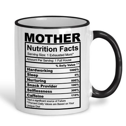 Mother Nutrition Facts Ceramic Mug